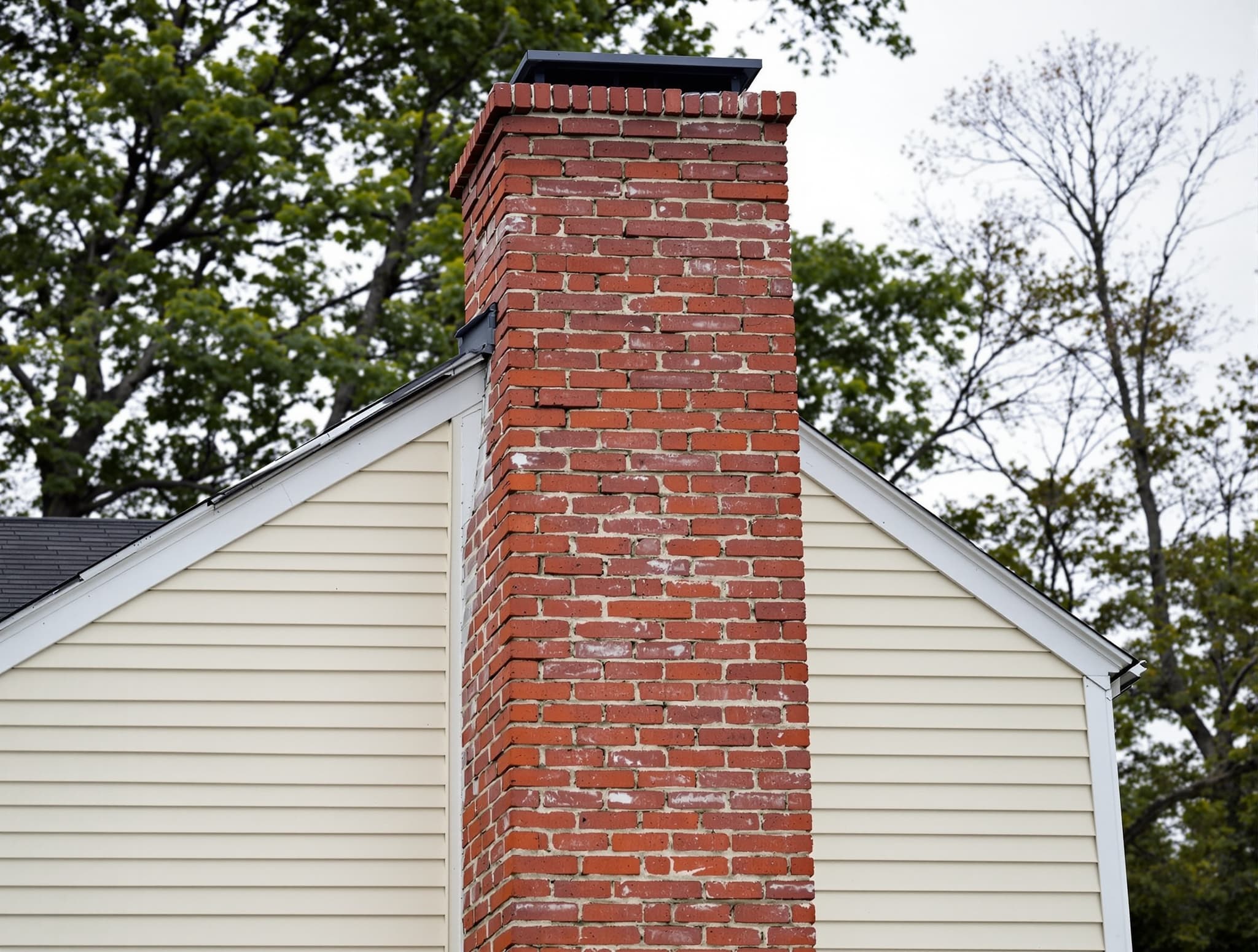Huntington — Tilting chimney