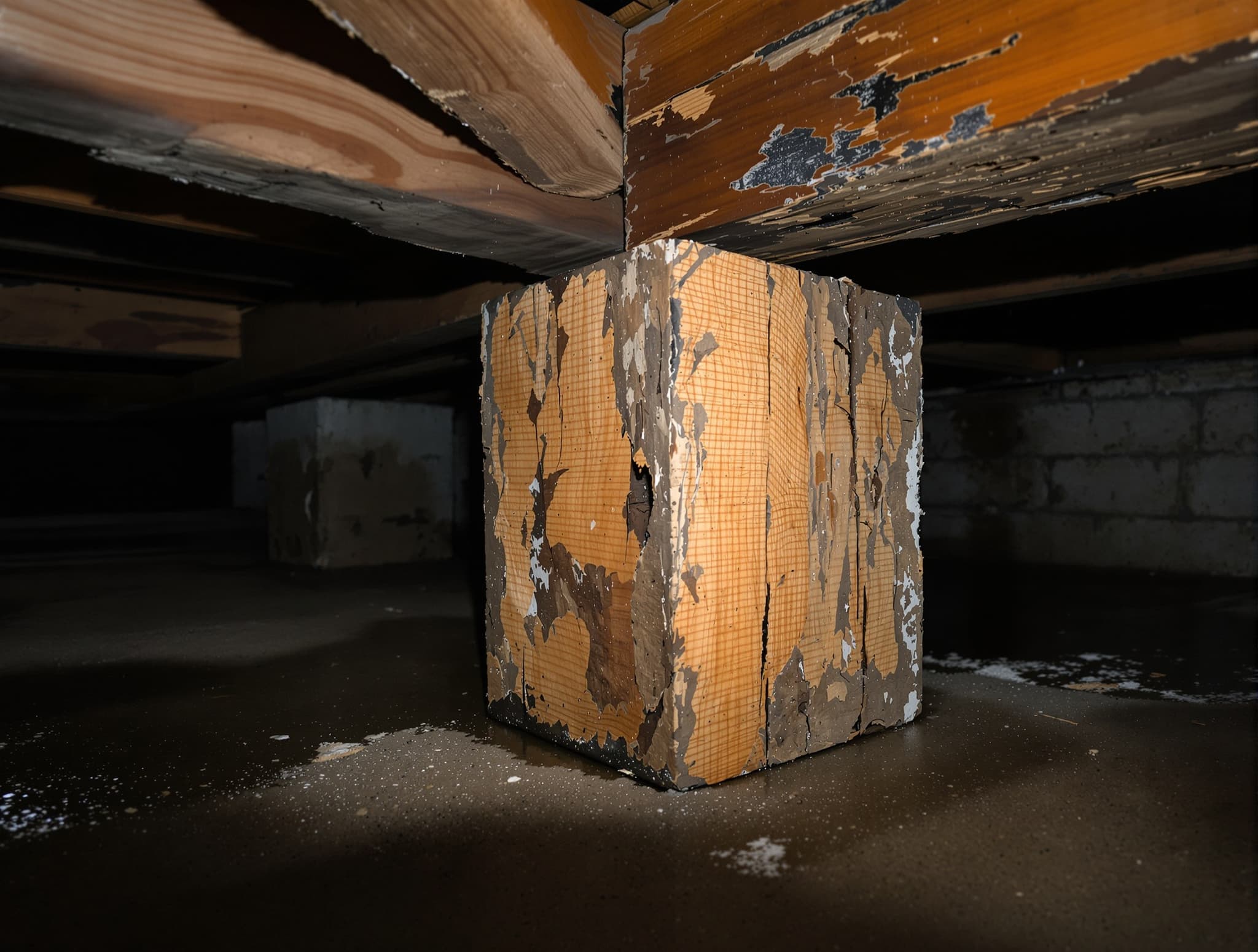 Rotted post — Bay Shore